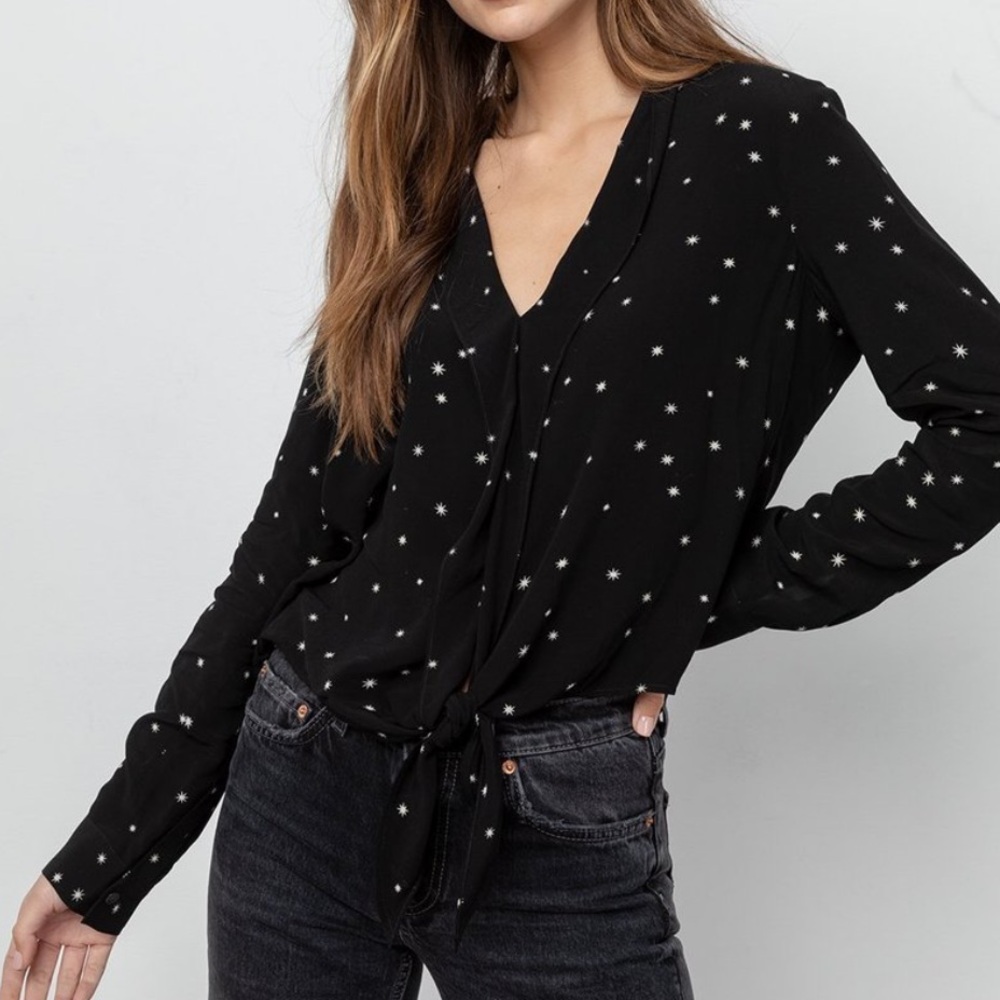 Rails Onyx Starburst Blouse